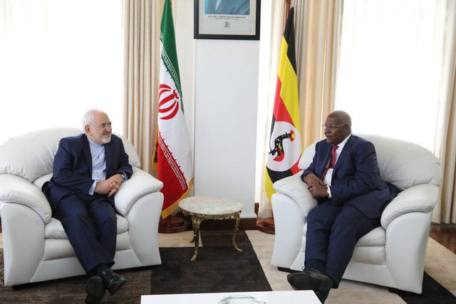 ظریف با وزیر امور خارجه اوگاندا دیدار کرد