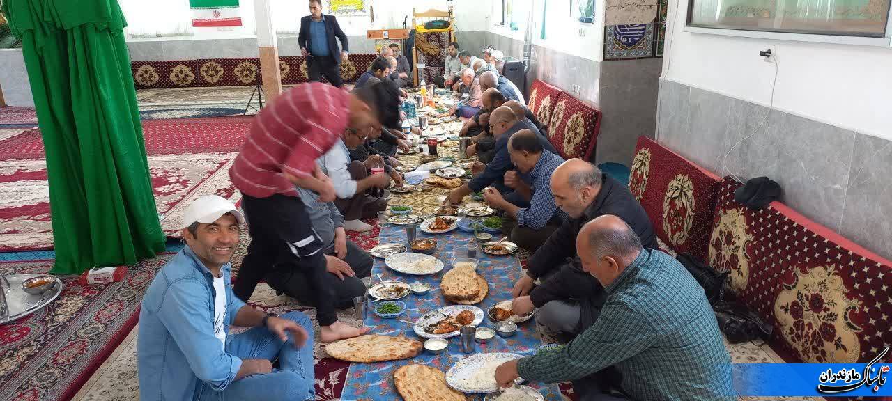 عید مردگان در روستای ولویه علیا چهاردانگه ساری همراه با افتتاح گلزار پنج مزاری شهدا
