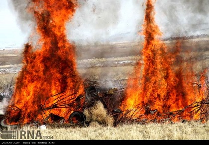 مانور سقوط هواپیما در زنجان