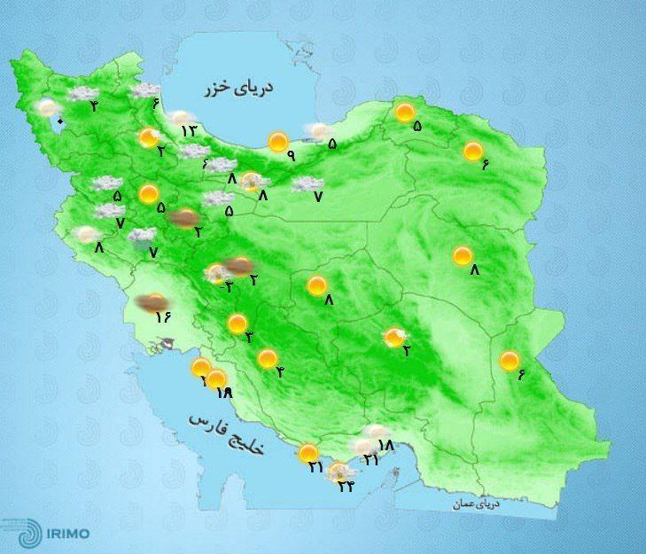 بازگشت سرما و باران به کشور و مازندران + عکس