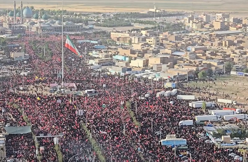 قیامت مردم در آخرین حضور رهبری در قم/ از جمکران تا حرم؛ جمعیتی که بی‌پایان است