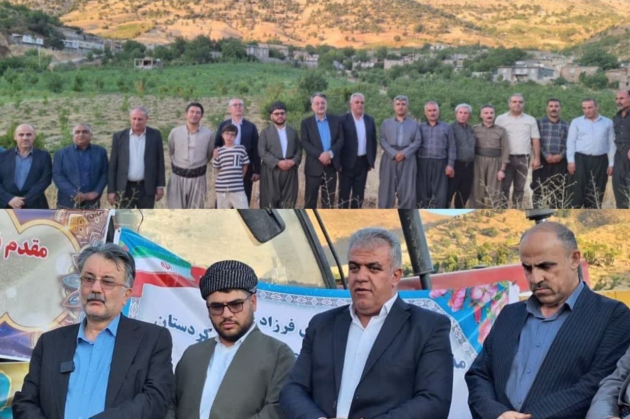 سه پروژه ورزشی روستایی در بانه افتتاح و کلنگ‌زنی شد