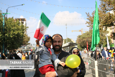 مراسم راهپیمایی 13 آبان در مشهد مقدس