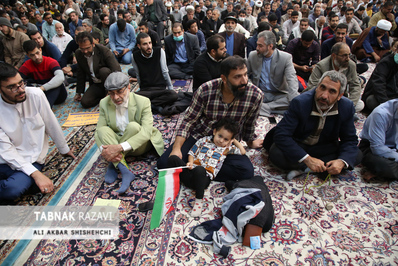 مراسم راهپیمایی 13 آبان در مشهد مقدس